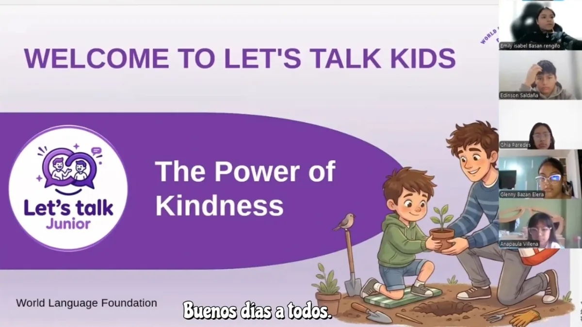 ENGLISH CONVERSATION CLUB FOR KIDS - LET'S TALK KIDS